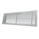 Linear grilles with frame for supply and return.